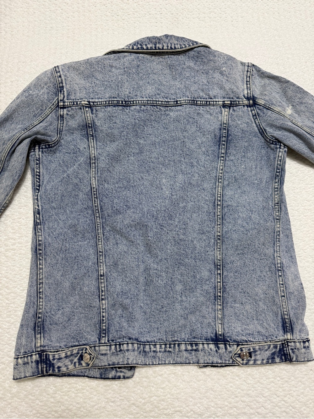 Vintage Monte Carlo Polo Jockey Club Blue Stone Wash Denim Trucker Jacket Large - Picture 5 of 7